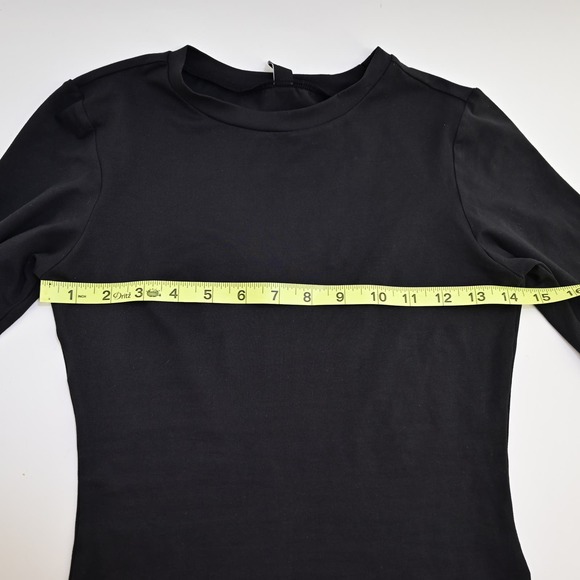 Trendy Queen Black Womens Long Sleeve Spring Crop Top - Picture 7 of 12